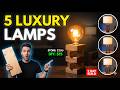 5 Stylish Wooden Lamp Designs You Can Build This Weekend | Easy DIY Woodworking