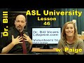 American Sign Language (ASL) Lesson 46 (review) (Dr. Bill Vicars) (w/Paige) www.Lifeprint.com