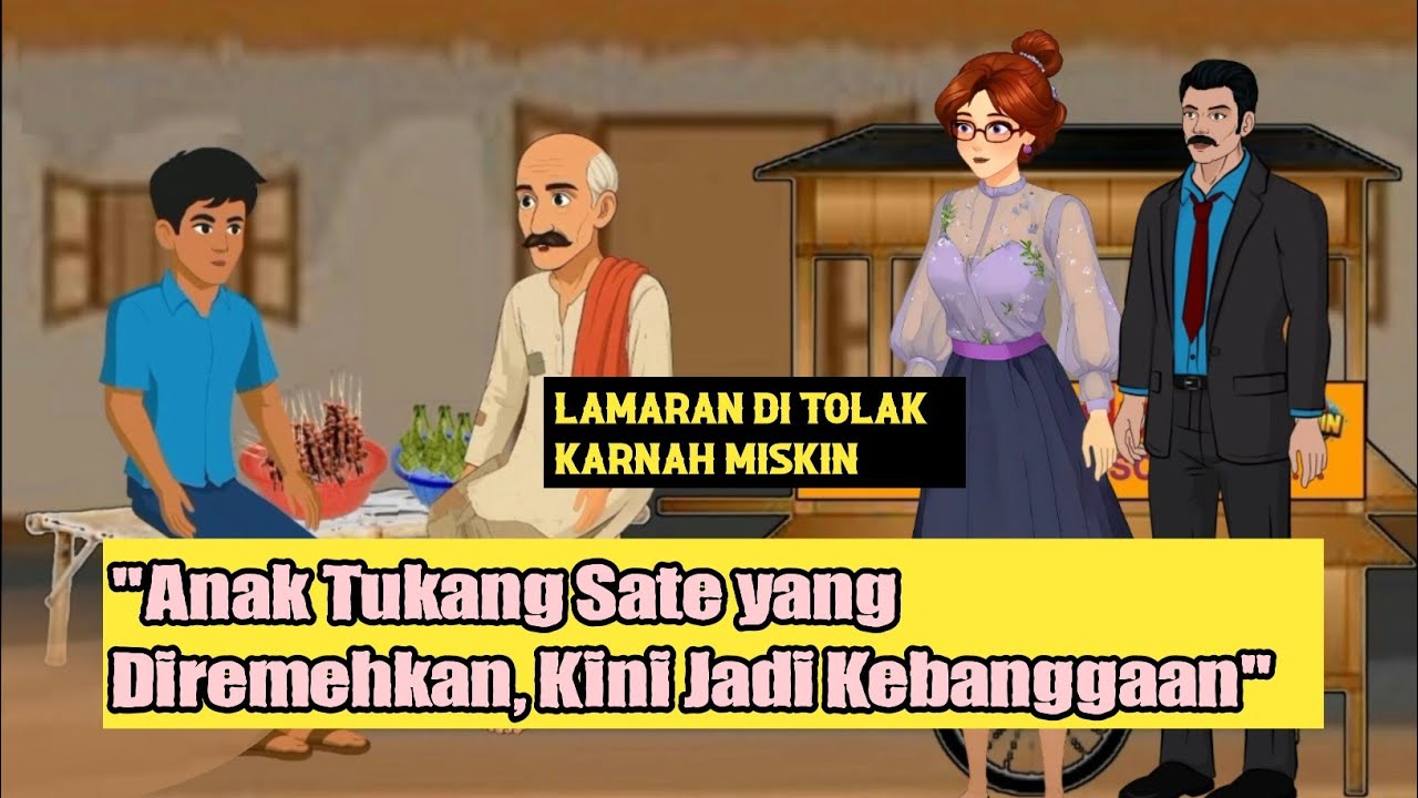 “Anak Tukang Sate yang Diremehkan, Kini Jadi Kebanggaan” ( KARTUNIN ) 