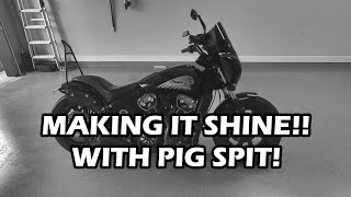 Using pig spit on your motorcycle - #shorts 