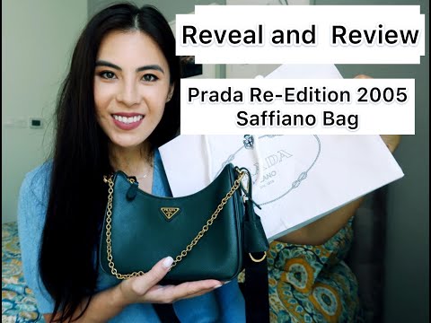 Prada Green Saffiano Lux Leather Re-Edition 2005 Shoulder Bag Prada