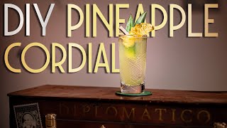 How to make a ZERO WASTE drink | RUM cocktail with pineapple cordial