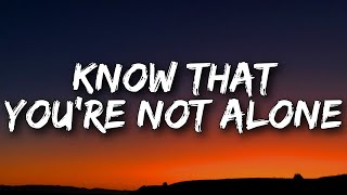 Cat Burns - know that you're not alone (Lyrics) Resimi