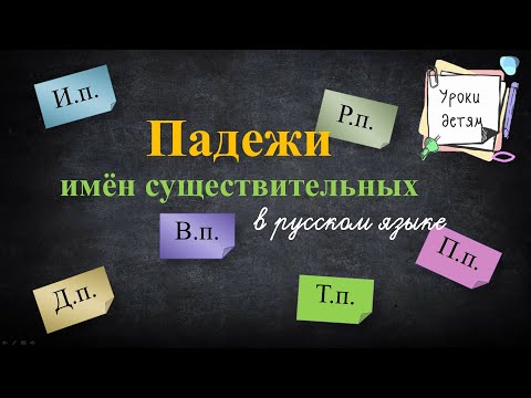 Падежи имён существительных. Русский язык, 3 класс.