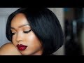 Dramatic Lashes & Ombre Red Lip Tutorial