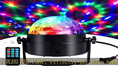 Disco Ball Disco Lights-COIDEA Party Lights Sound Activated Storbe Light With Remote Control DJ Lig