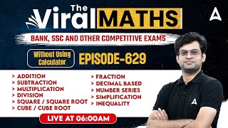 Bank Exams | Simplification | Number Series | Inequality | Arithmetic & DI #629 By Navneet Tiwari