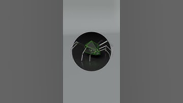 Day #103 - Spider Robot #Blender #shortsvideo