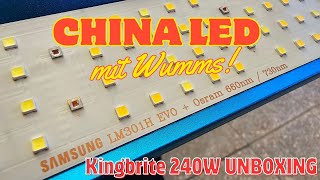 Unboxing der Kingbrite High-Tech China-LED Grow Lampe: Ein günstiger Gamechanger?