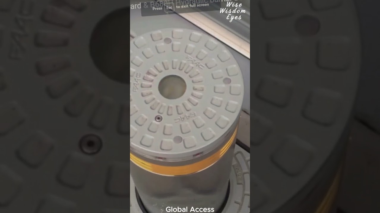 High Strength Raiseable Security Bollards with Lights: Round Heavy Duty Stainless Steel