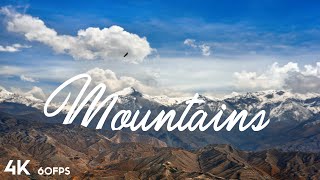 Mountains 4K 60FPS Video Ultra HD 🤩 | AMAZING Nature By Drone