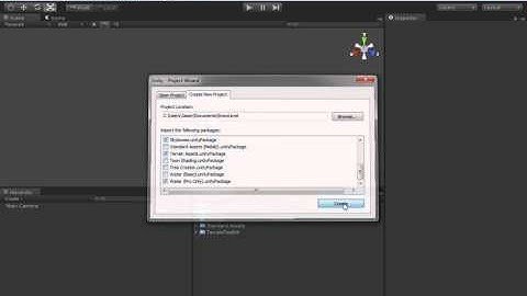 2 Unity: Project Creation