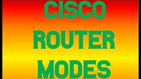 CCNA Routing & Switching:User Mode - Privilege Mode - Global Config Mode
