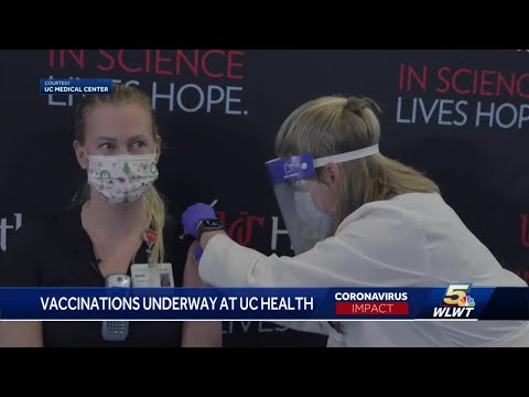 UC Health critical care nurse first person in Cincinnati to get Pfizer's FDA approved coronavirus...