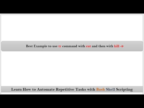 Section-9 : Video-11 : Best Example to use tr command with cut and then ...
