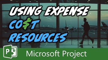Using Expense Cost Resources in Microsoft Project