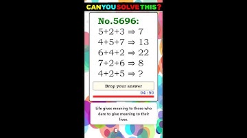Math Quiz 🔴Can You Solve This ? #iqmath #mathchallenge