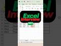 Excel Interview Part-2 Trick #excel #interview #exceltricks #exceltips #excelinterview #excelshorts