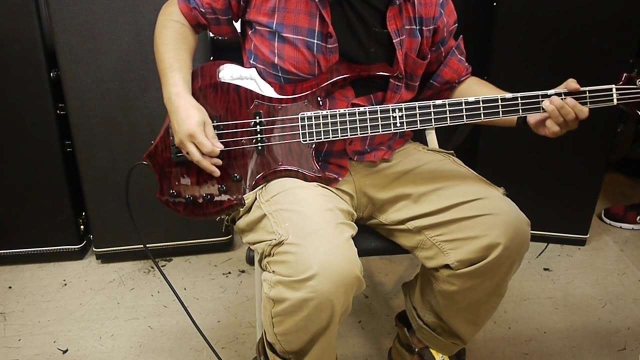 オーダーメイド品】ESP 4弦 アクティブ エレキベース - YouTube