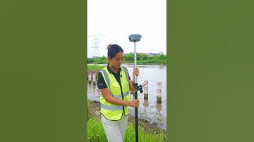 How to visual measure the coordinates of the pillars in a river with CHCNAV i93 Visual RTK.