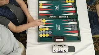 Backgammon. Чемпионат России. Пары 1/4 финала. Игнарин/Чемохоненко (черные) - Азизов/Аленин (жёлтые)