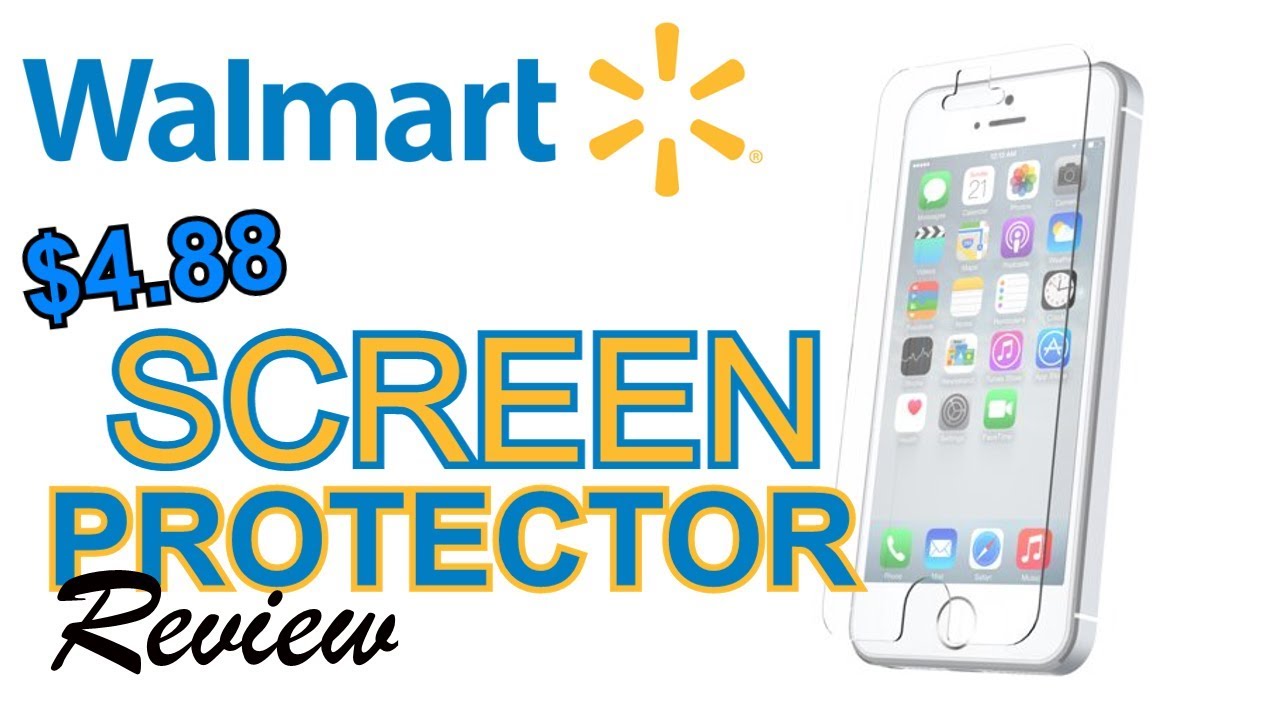4.88 Walmart Glass Screen Protector! Is it good? YouTube