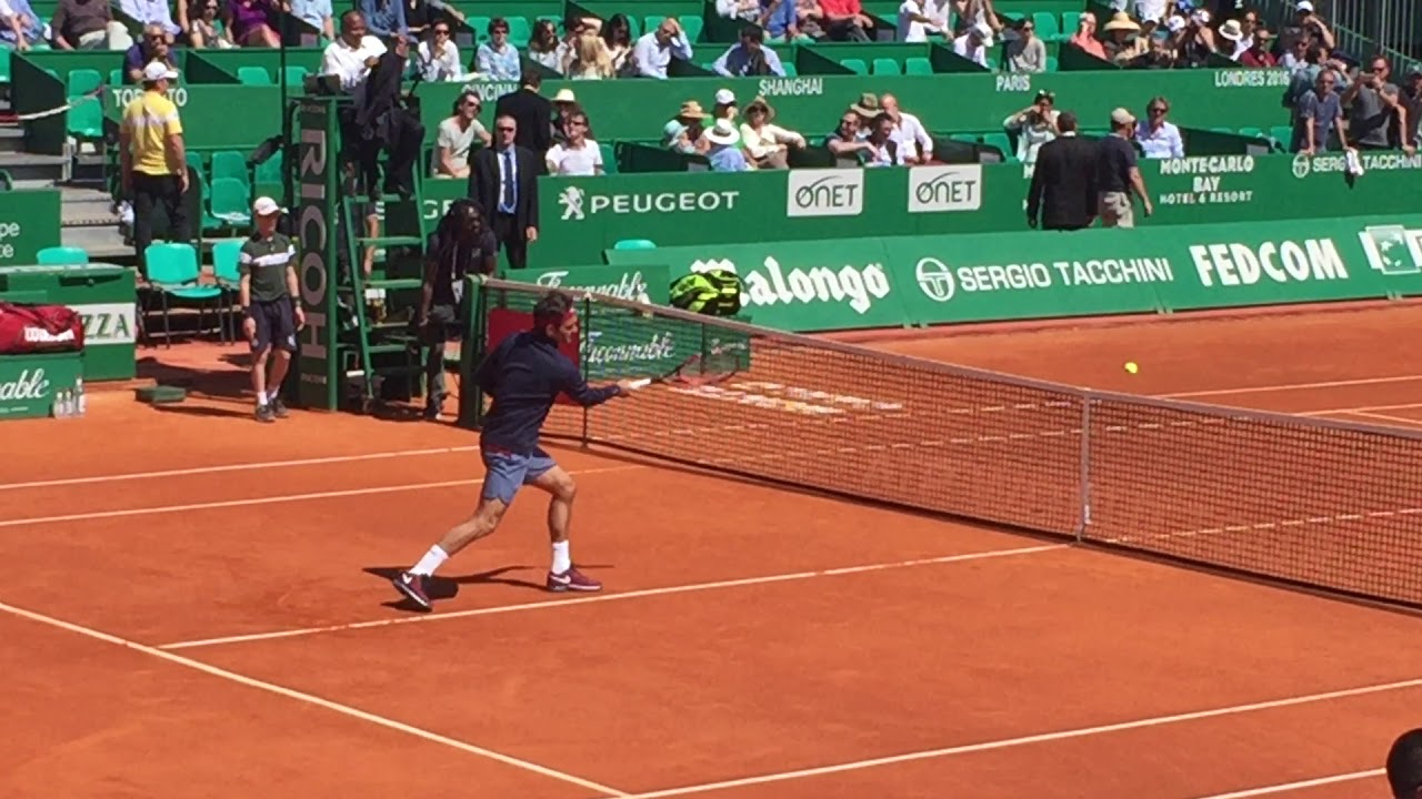 Federer - Tsonga - Monte Carlo 2016 - warm up