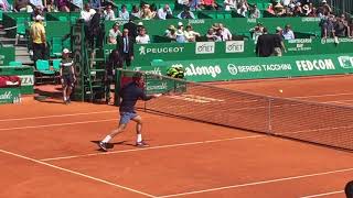 Famous Federer - Tsonga - Monte Carlo 2016 - warm up Wealth