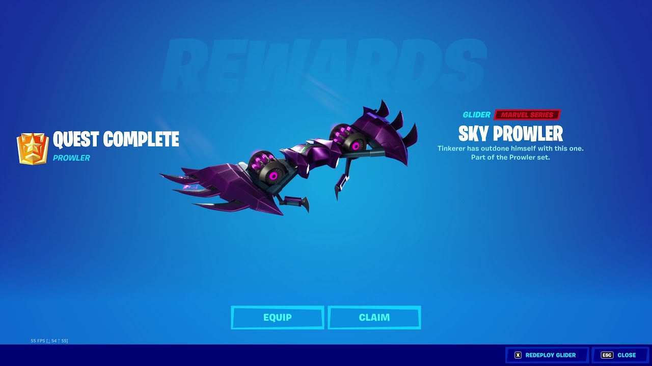 FORTNITE - Prowler Quests - Glider - Search chests before taking any damage in a match