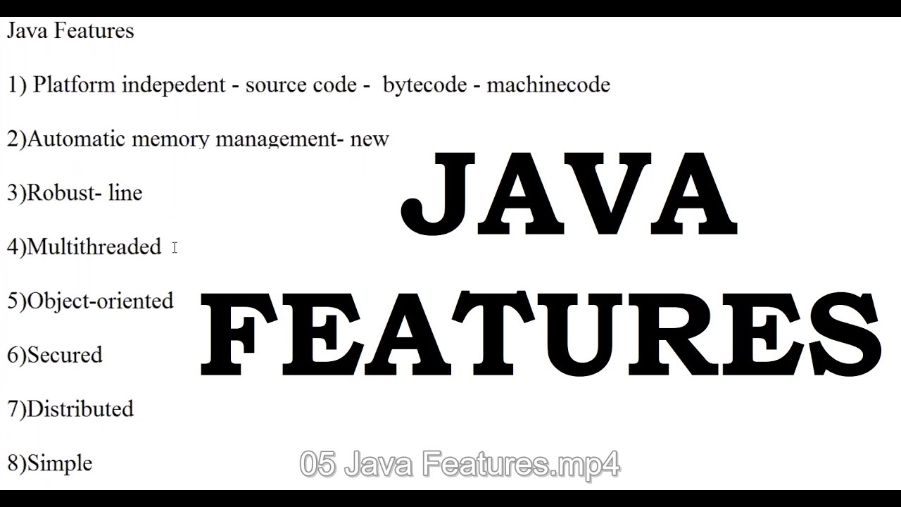 04 Java Features | CORE JAVA in Tamil | C3Tech Academy - YouTube