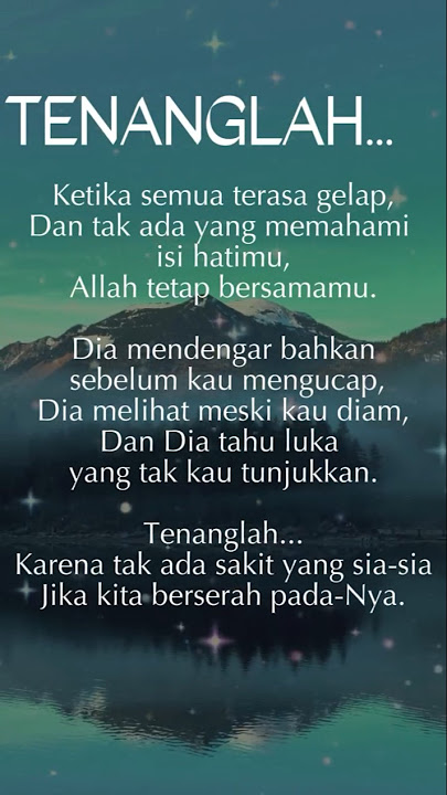tenang lah