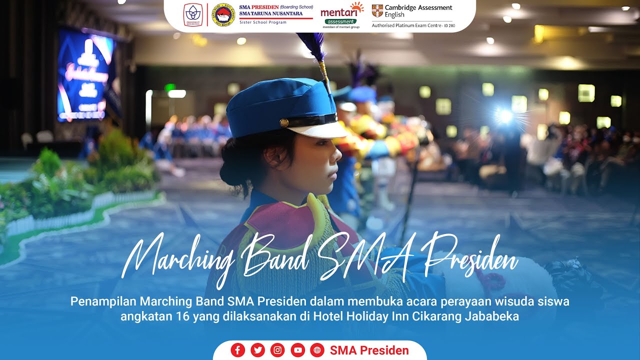 Marching Band SMA Presiden di Holiday Inn Jababeka