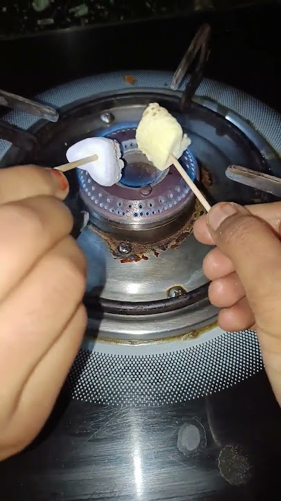 Marshmallow on stove🍭#mashmallow#trending#viral#snacks#dessert#candy