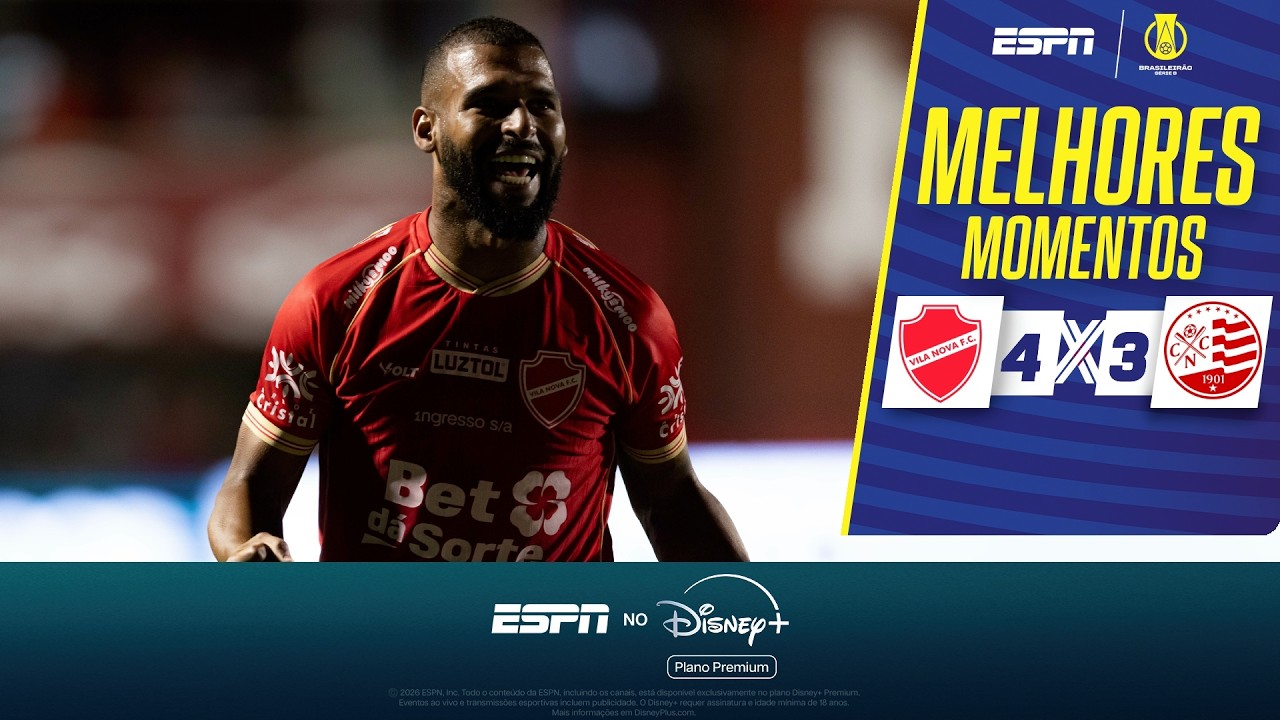 VILA NOVA VENCE O NÁUTICO EM JOGAÇO DE SETE GOLS E ASSUME A LIDERANÇA NA SÉRIE B | MELHORES MOMENTOS