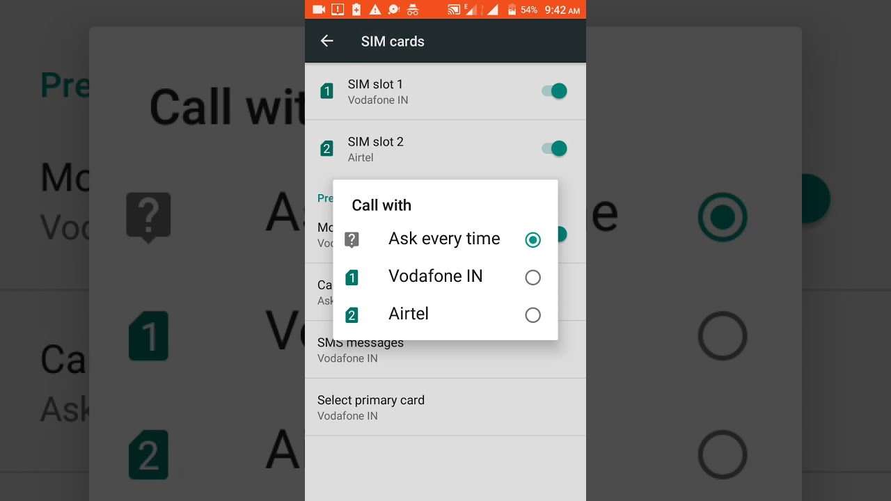 Default Sim Call YouTube