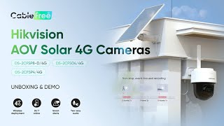 Unboxing & demo video Hikvision AOV Solar 4G Cameras