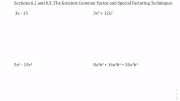 Video 6.1 and 6.5 part 1