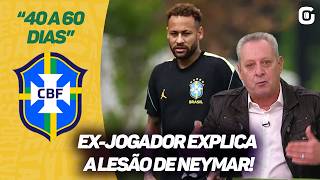 "É DIFÍCIL CICATRIZAR! Se entrar 80%, talvez tenha outro problema", Edu Marangon sobre Neymar
