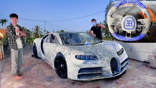 Homemade Bugatti Completes New Steering Wheel And Windshield | Simple Homemade Bugatti