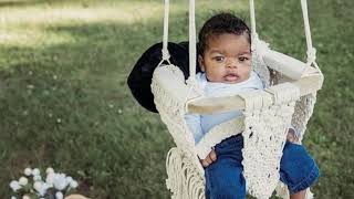 Handmade Macrame Baby Swing