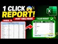 1 Click Excel Report | Pivot Table Magic (Urdu/Hindi) #Excel#PivotTable#ExcelTips#DataAnalysis