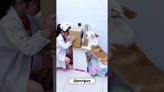 Smart Dog Helped Owner be Doctor😊