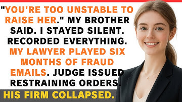 Toxic Brother Forged Psych Reports to Steal My Inheritance—So I Recorded Everything & Won in Court.