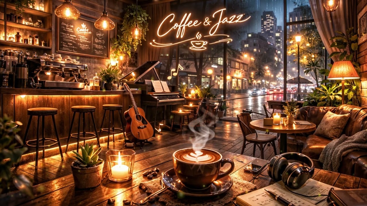Tokyo Cafe Ambience ☕ Relaxing Jazz Music for Deep Focus & Study