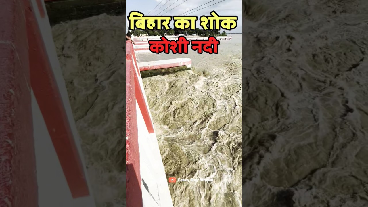बिहार का शोक कोसी नदी😱 || koshi barrage|| koshi barrage nepal || letest news || #viral #koshibarrage