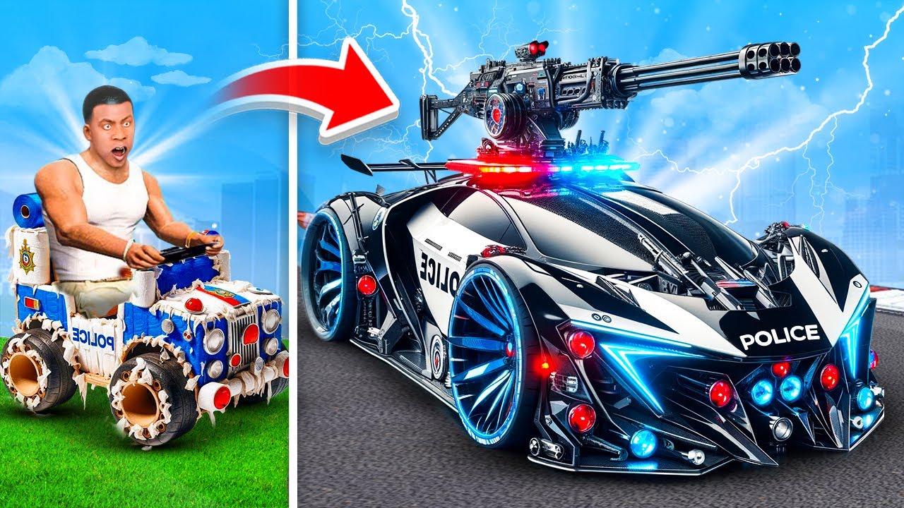 $1 To $1,000,000 POLICE CAR In GTA 5!