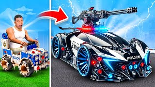 $1 To $1,000,000 POLICE CAR In GTA 5!
