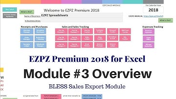 Module #3 Intro - EZPZ Premium 2018 for Excel