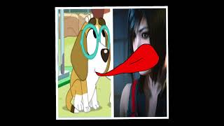 Honey The Beagle Licking Faith Connors