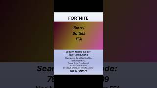 Barrel Battles FFA (7881-3980-3399) – Fortnite Creative Map Gameplay